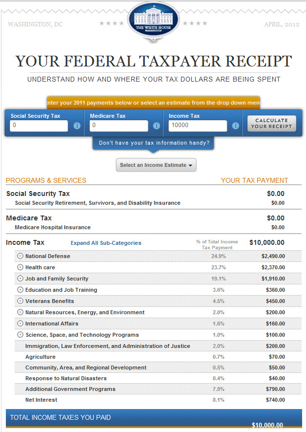 Federal Tax Receipt