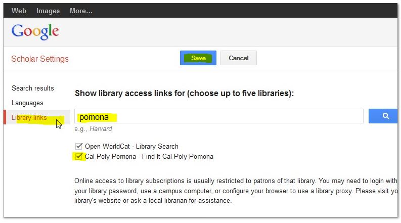 google screenshot library links page